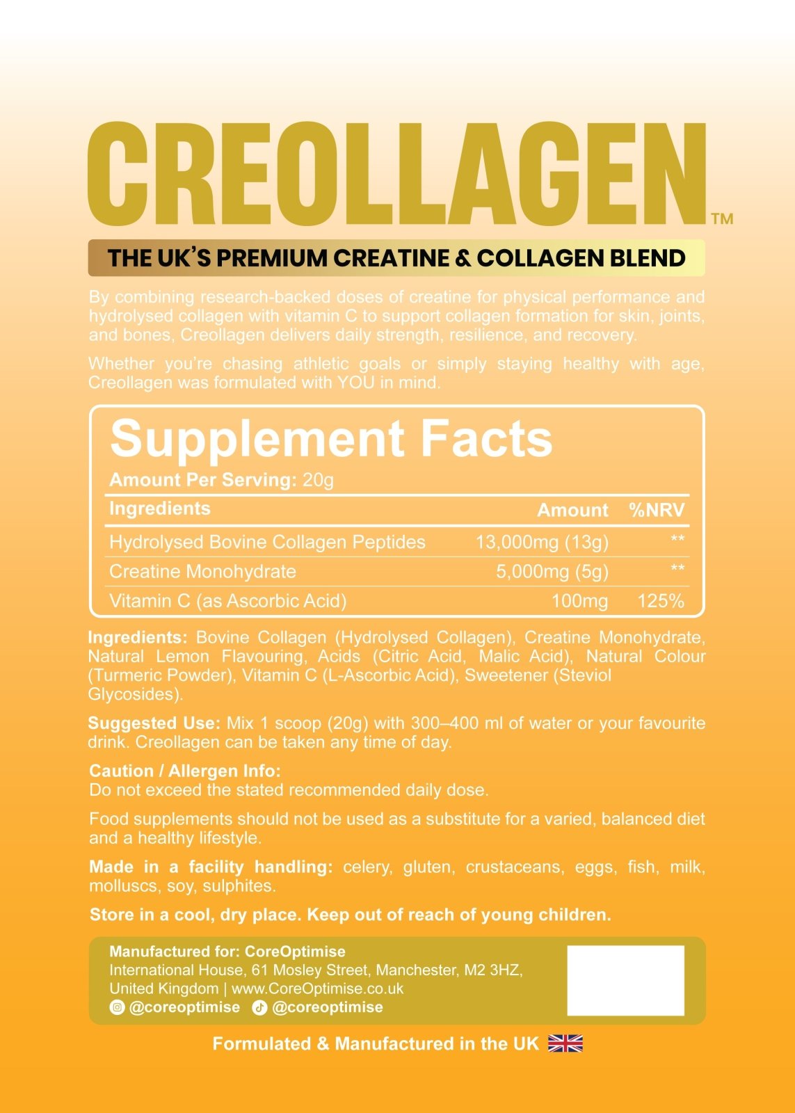 Creollagen™ - Amalfi Lemon - CoreOptimise™