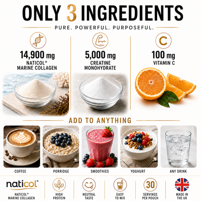 Creollagen® Unflavoured | Creatine & Marine Collagen Powder