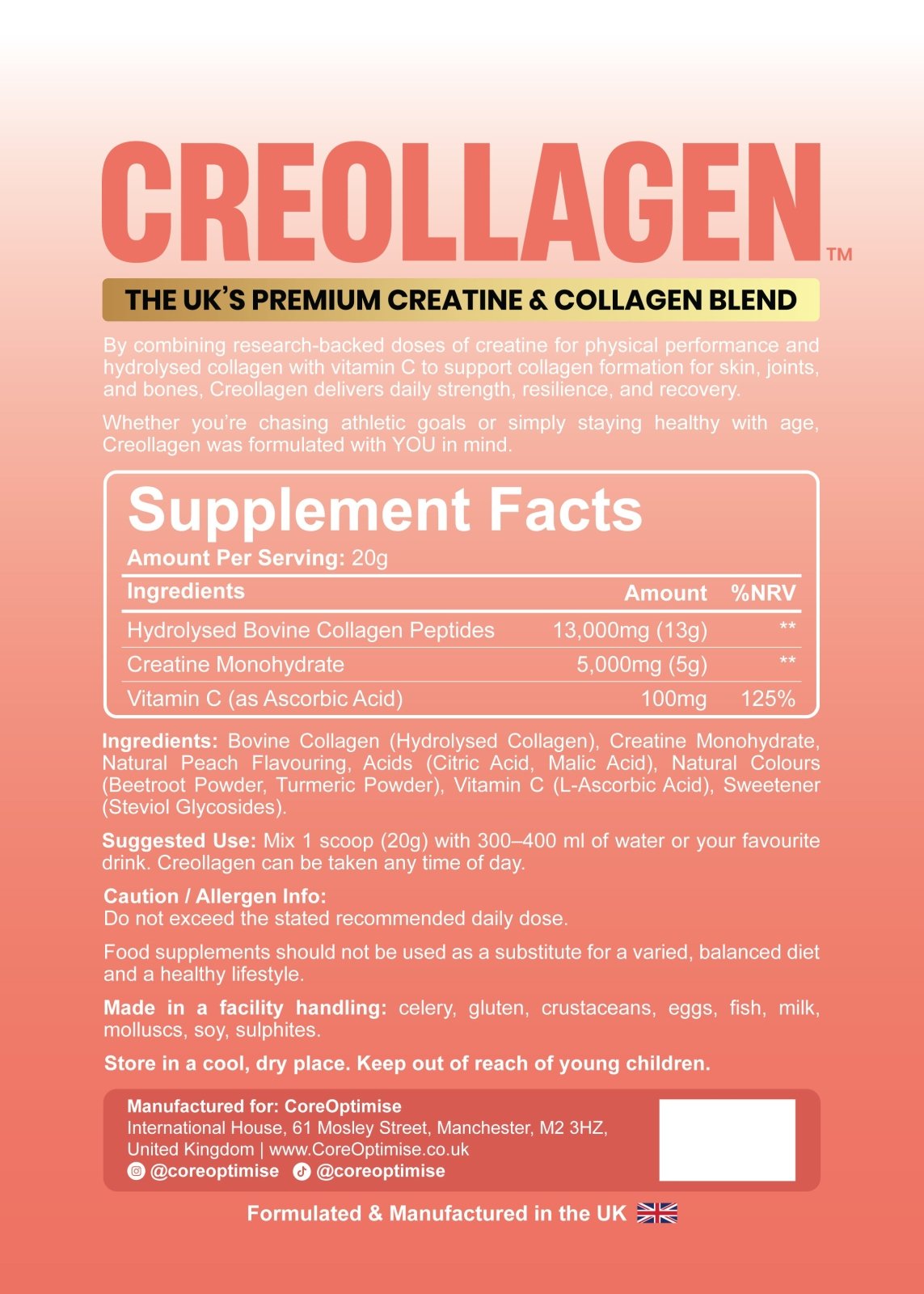 Creollagen™ - Suncrest Peach - CoreOptimise™